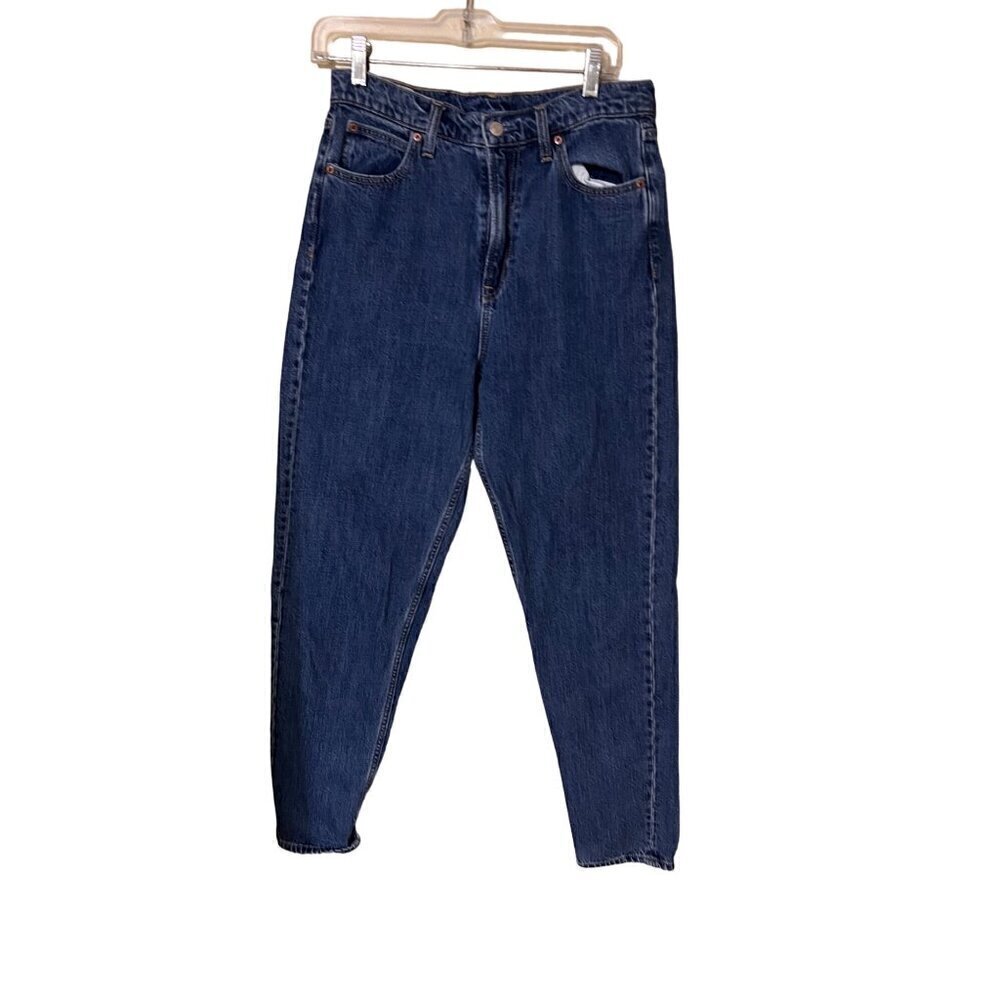 Gap Womens  8 Tall 29 Mom‎ Jean High Rise Denim Pants Blue Cotton